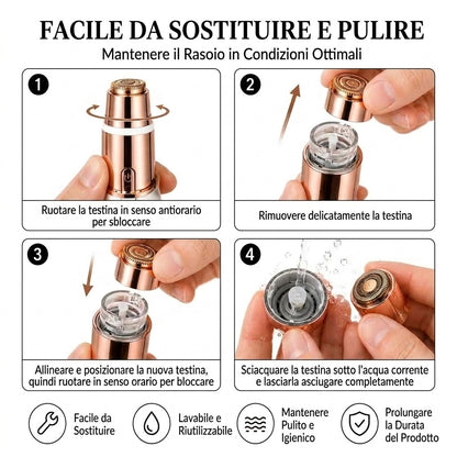 DAILIVA Epilatore viso 2 in 1