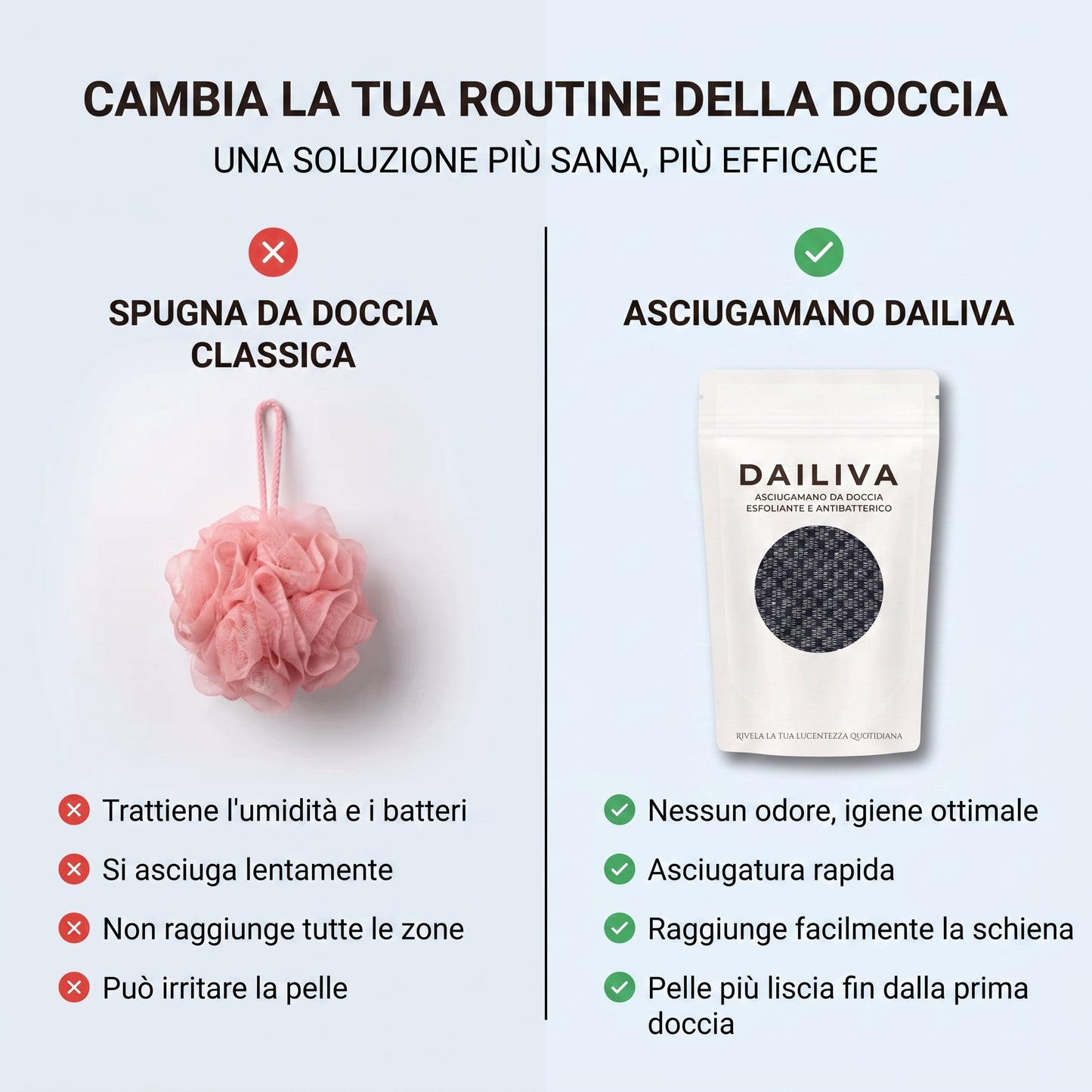 DAILIVA Panno Esfoliante Naturale